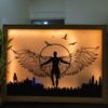 Shadow Box Inspiration,Decorative Displays,Crafting Ambiance,Display Case with Lights,Custom Shadow Box