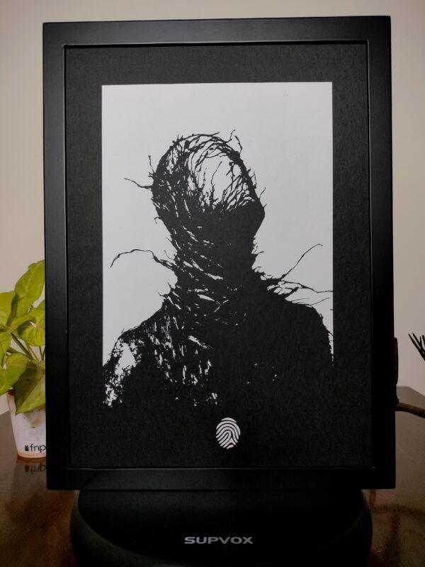 Man of Deep Thoughts | Abstract Lightbox Art with Faceless Hope & Veins of Expression