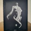 Confident Elegance: Woman Listening to Music Shadow Box Frames