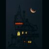 Old Castle and Moonlit Night: Shadow Box Frames with Glowing Windows