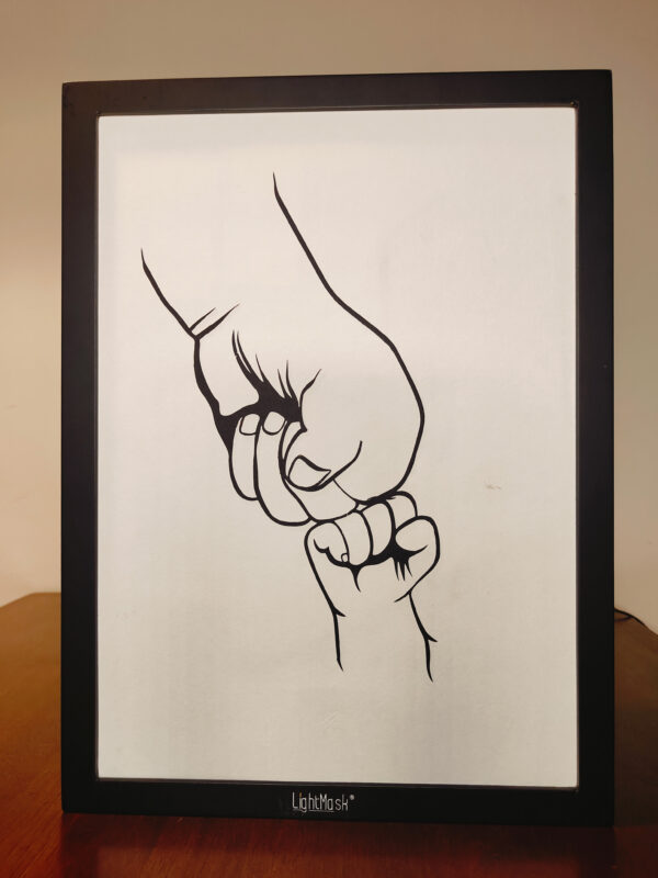 Father and Child Bonding Shadow Box Frame: Celebrating Unbreakable Love
