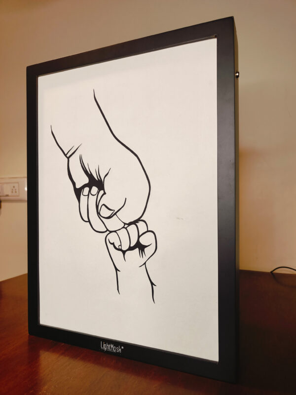 Father and Child Bonding Shadow Box Frame: Celebrating Unbreakable Love
