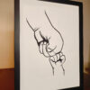 Father and Child Bonding Shadow Box Frame: Celebrating Unbreakable Love