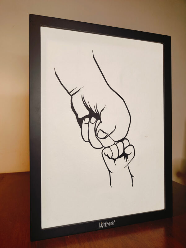 Father and Child Bonding Shadow Box Frame: Celebrating Unbreakable Love
