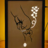 Father and Child Bonding Shadow Box Frame: Celebrating Unbreakable Love