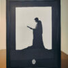 Divine Energy: Priest Reading Bible Shadow Box Frame