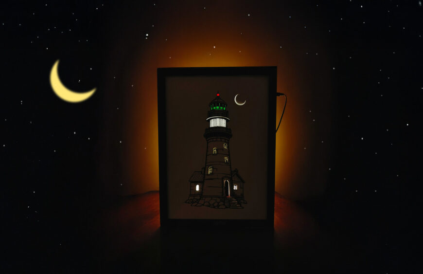 Lighthouse Shadow Box: A Stunning Symbol of Guidance and Good Luck